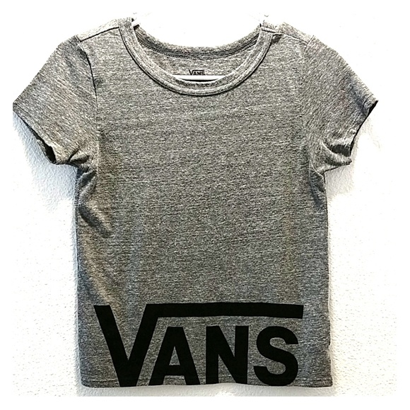 Vans Tops - Van's Women's Spell Out Short Sleeve Cropped Tee M Vans Tops - Van's Women's Spell Out Short Sleeve Cropped Tee M